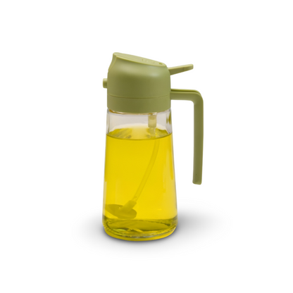 Spruzzatore per olio in vetro Dispenser di olio da cucina ricaricabile a spruzzo