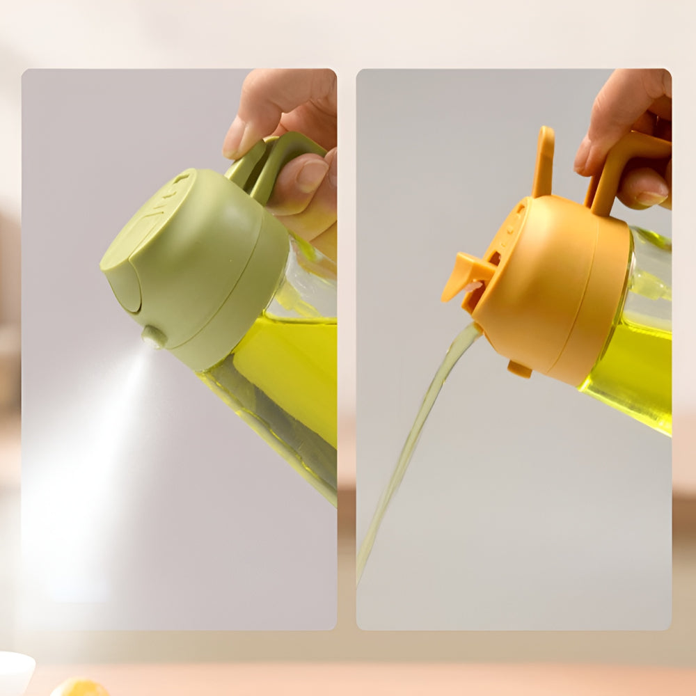 Spruzzatore per olio in vetro Dispenser di olio da cucina ricaricabile a spruzzo