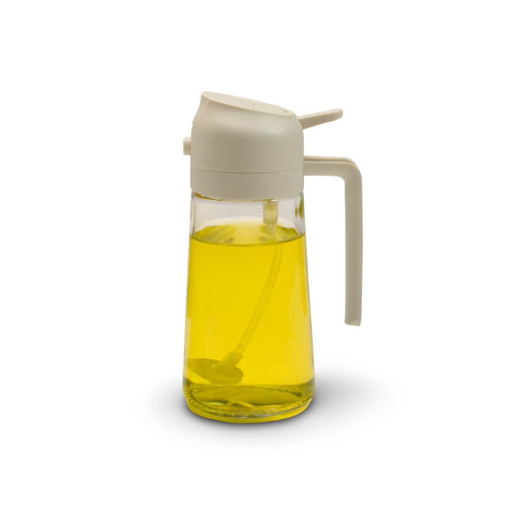 Spruzzatore per olio in vetro Dispenser di olio da cucina ricaricabile a spruzzo