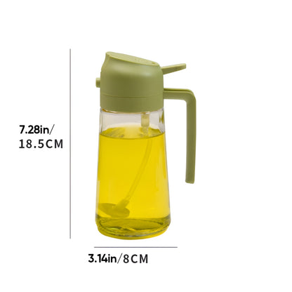 Spruzzatore per olio in vetro Dispenser di olio da cucina ricaricabile a spruzzo
