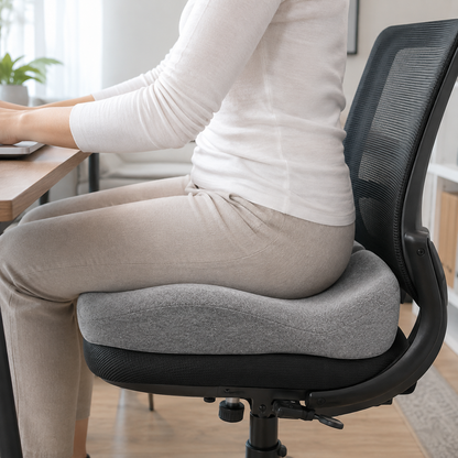 Orthopädisches Sitzkissen aus Memory-Schaum mit ergonomischem Design