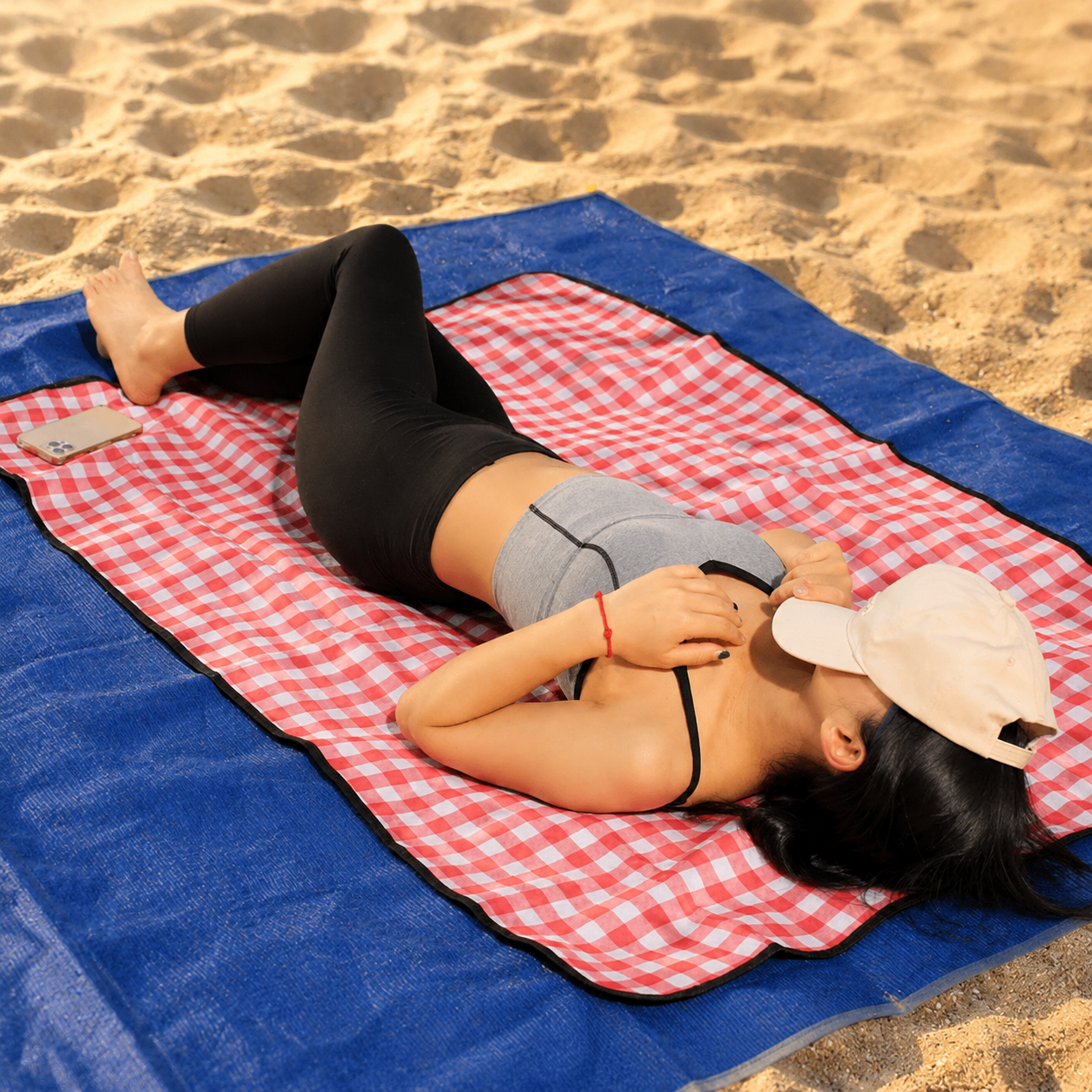 Tappetino da Spiaggia per Picnic Esterno, Pieghevole, Antisabbia, per Viaggio