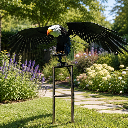 Outdoor Garden Bird Decoration Flapping Wings Design