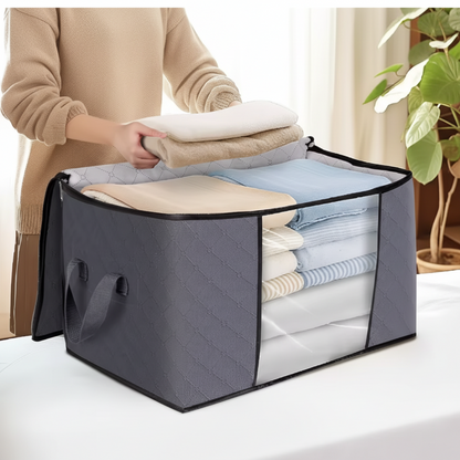Bolsas de almacenamiento Organizador de tela Plegable Contenedores grandes para ropa