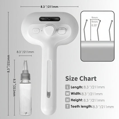 Cepillo para el cuidado de mascotas con autolimpieza, masaje de silicona y peine pulverizador