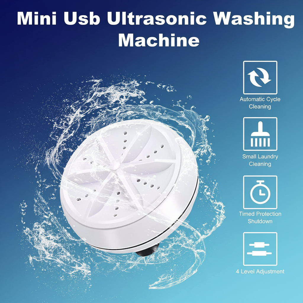 Mini lavatrice portatile USB pulitore a ultrasuoni per indumenti