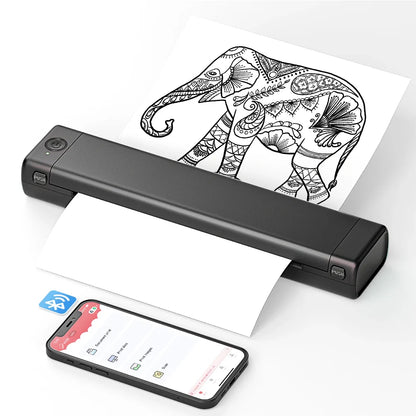 Tragbarer Wärme-Drucker Kabellos Bluetooth Kompakter Papierdrucker