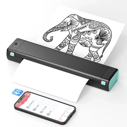 Tragbarer Wärme-Drucker Kabellos Bluetooth Kompakter Papierdrucker
