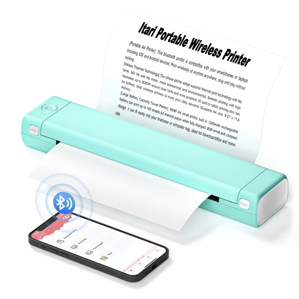 Tragbarer Wärme-Drucker Kabellos Bluetooth Kompakter Papierdrucker