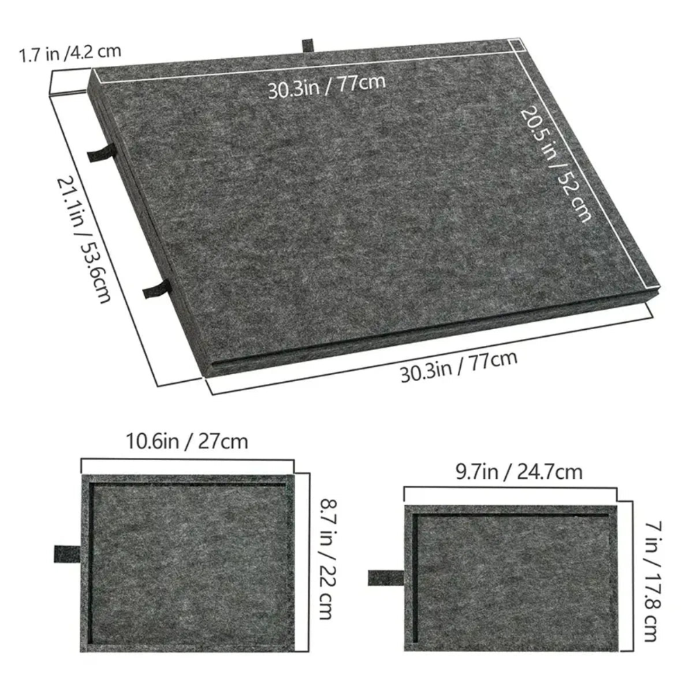 Tabuleiro de Puzzle com Gavetas Estojo Ajustável para Quebra-Cabeças