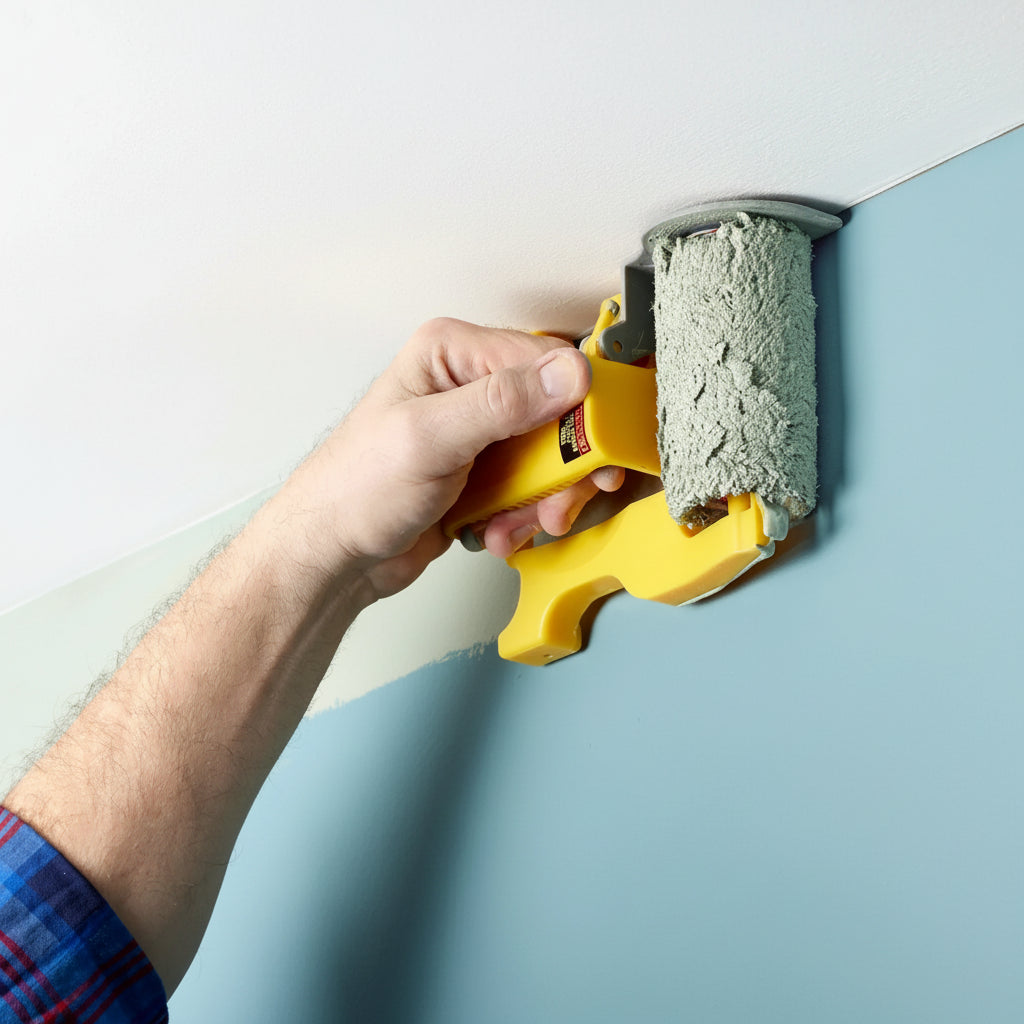 Rodillo Pintura Bordes Guía Precisa Paredes Molduras DIY