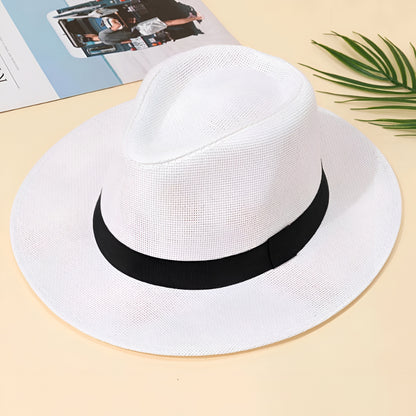 Pălărie Panama cu boruri largi Fedora de vară