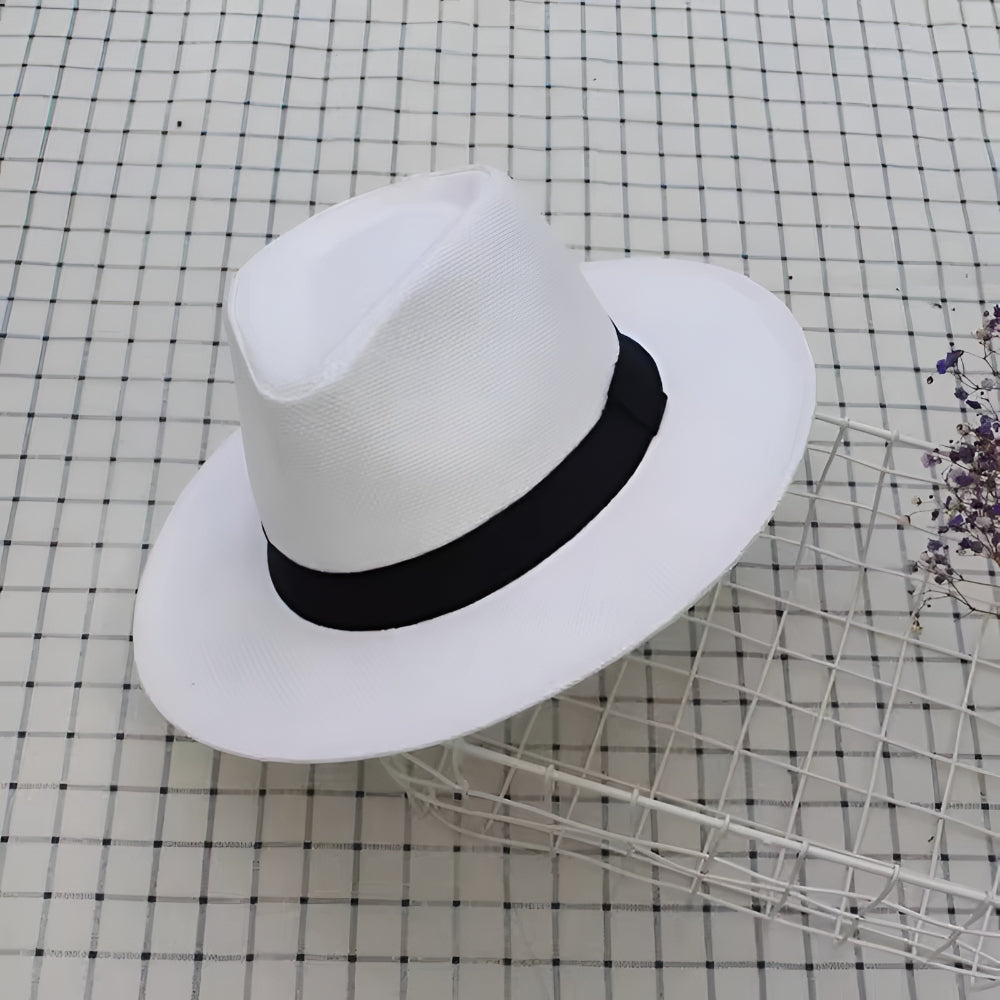 Pălărie Panama cu boruri largi Fedora de vară
