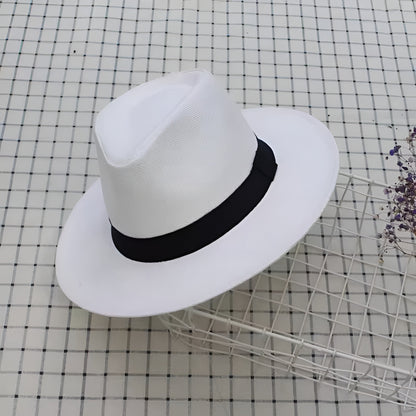 Pălărie Panama cu boruri largi Fedora de vară