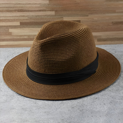 Pălărie Panama cu boruri largi Fedora de vară