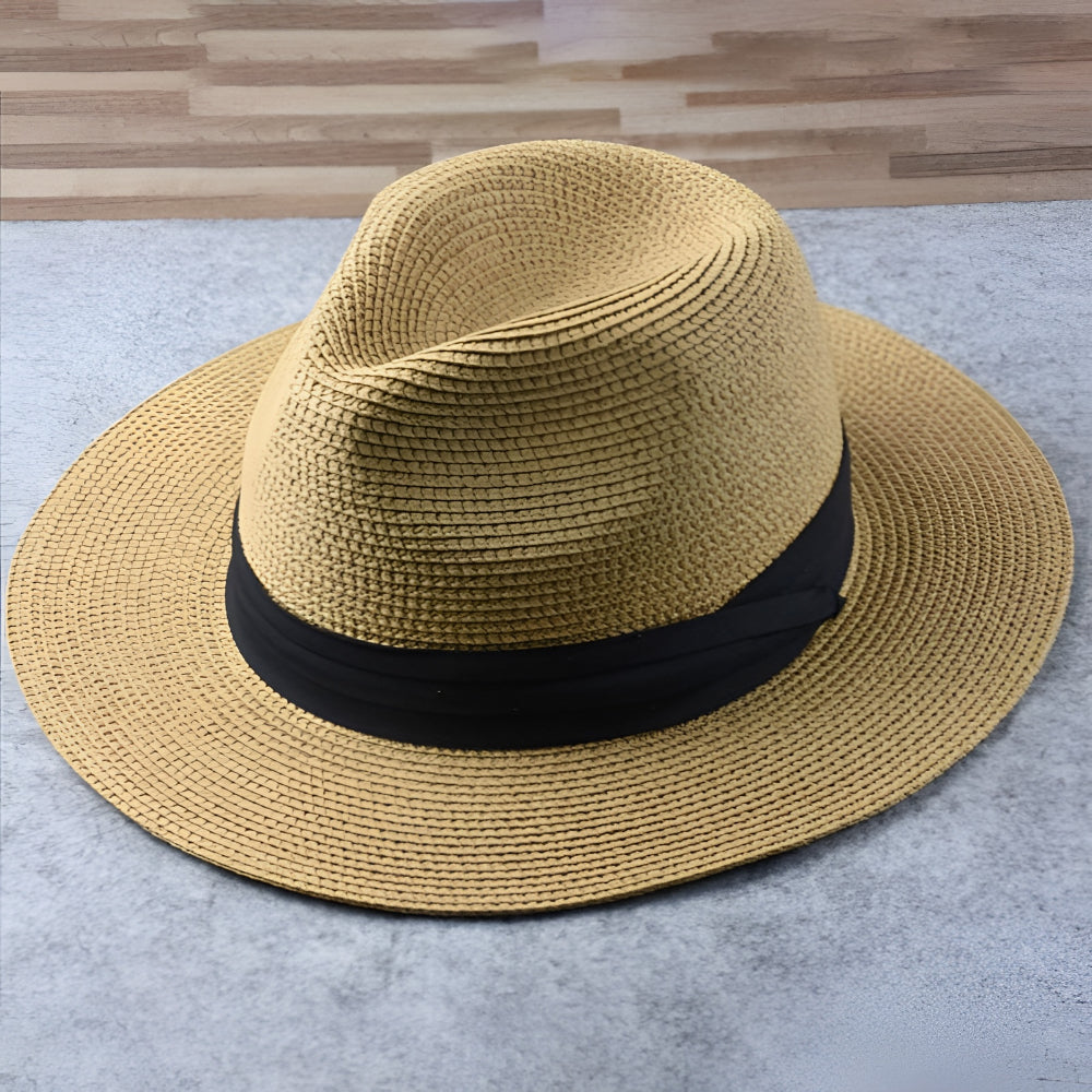 Pălărie Panama cu boruri largi Fedora de vară