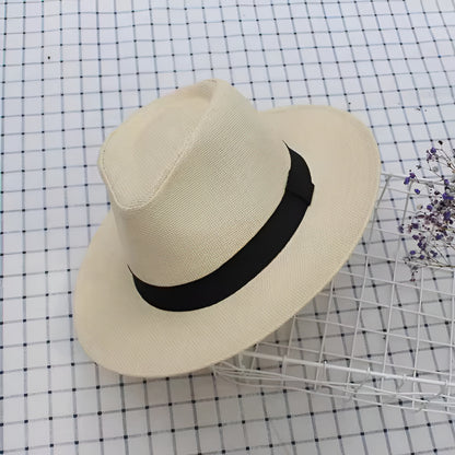 Pălărie Panama cu boruri largi Fedora de vară