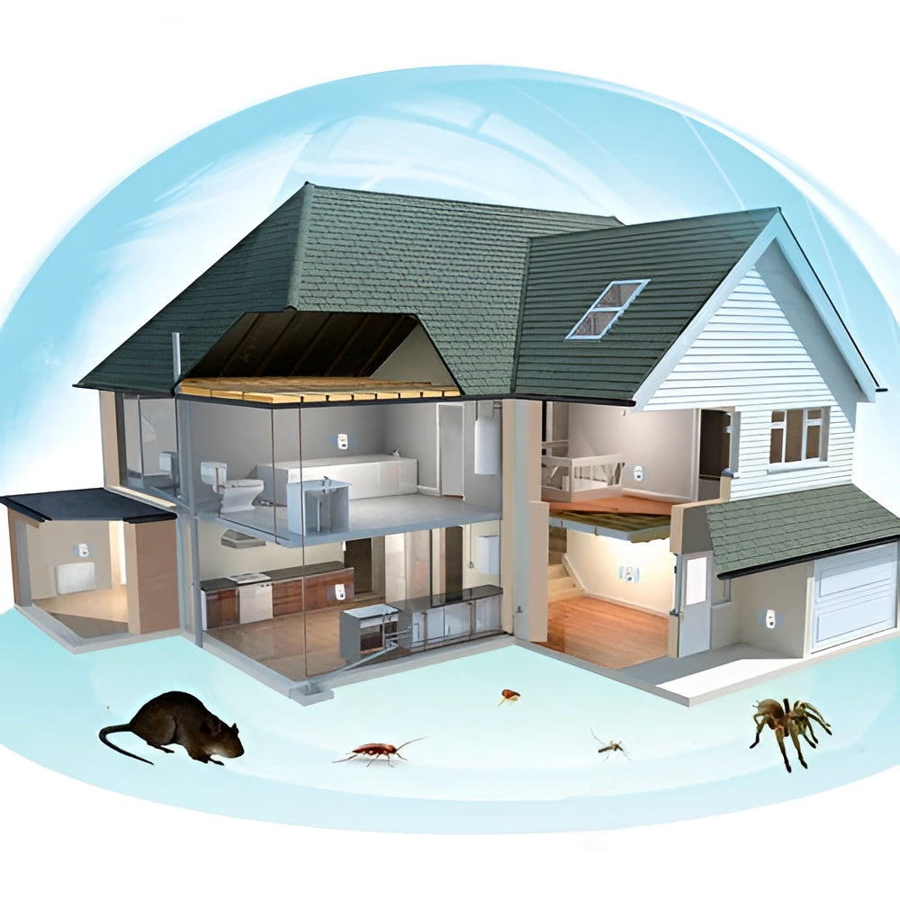 Dispositivo ultrasónico repelente de plagas para interiores, enchufable, control de insectos