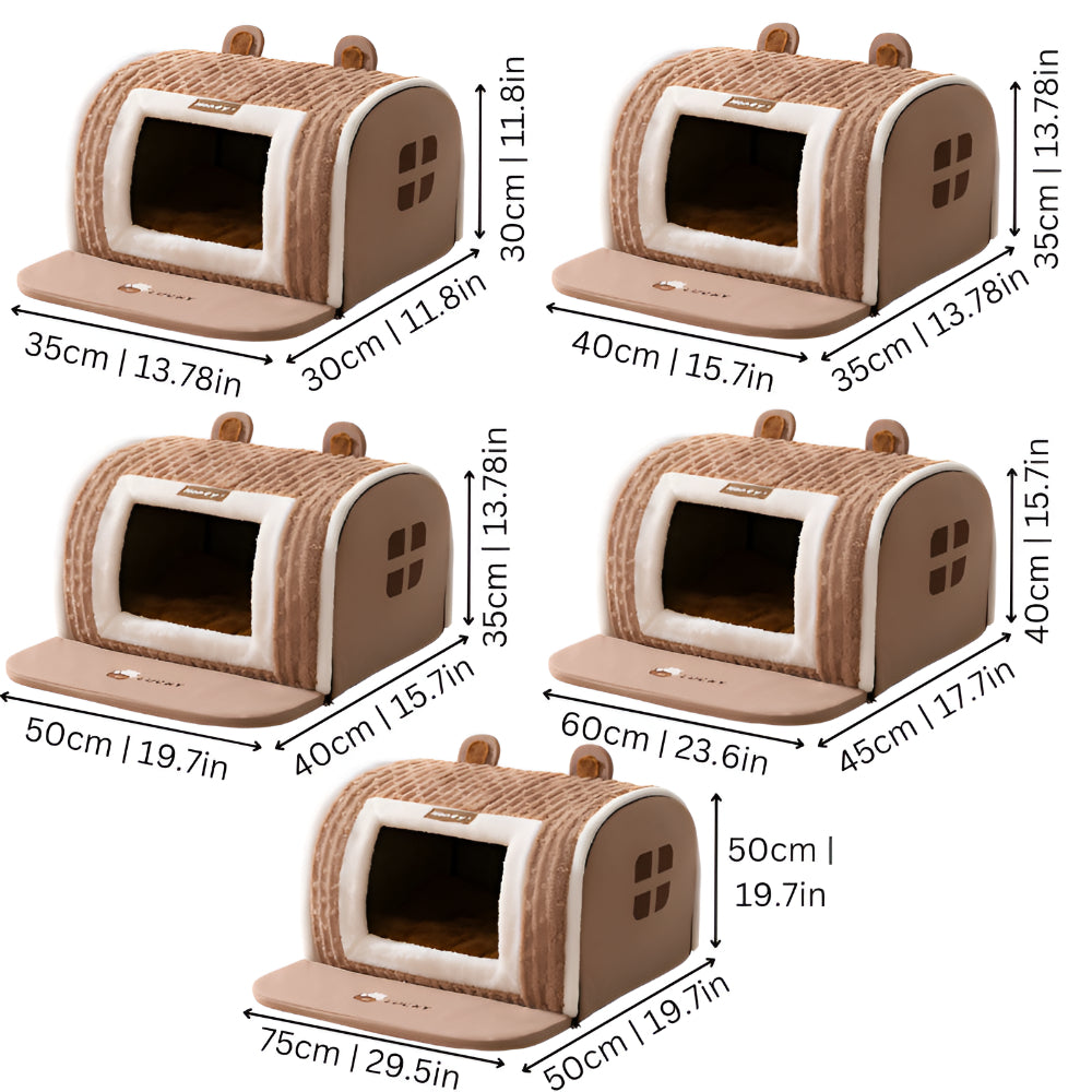 Cama para Animais de Estimação Almofadada Macia e Lavável Tapete de Dormir