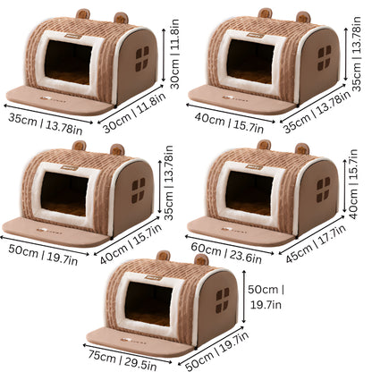 Cama para Animais de Estimação Almofadada Macia e Lavável Tapete de Dormir