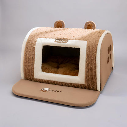 Cama para Animais de Estimação Almofadada Macia e Lavável Tapete de Dormir