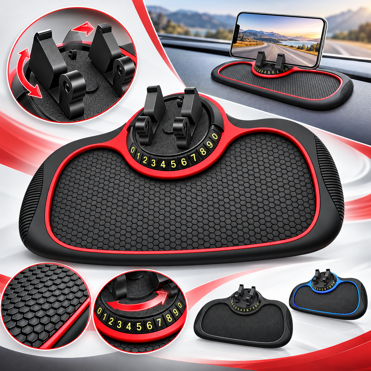 Soporte universal para teléfono de coche para salpicadero