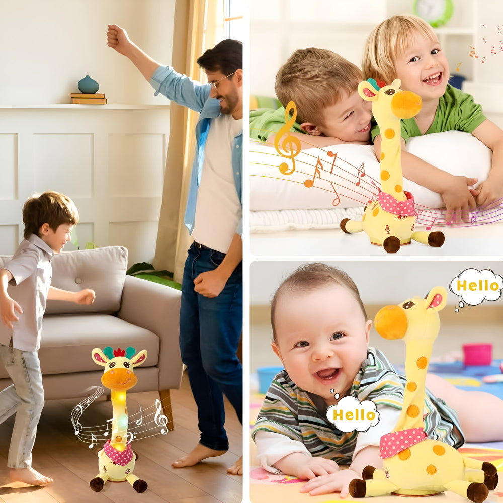 Plüschspielzeug Interaktive Singende Giraffe Kinder Musikalischer Begleiter