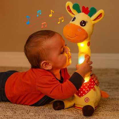 Plüschspielzeug Interaktive Singende Giraffe Kinder Musikalischer Begleiter