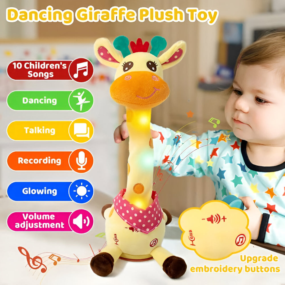 Plüschspielzeug Interaktive Singende Giraffe Kinder Musikalischer Begleiter