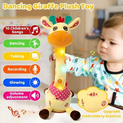 Plüschspielzeug Interaktive Singende Giraffe Kinder Musikalischer Begleiter