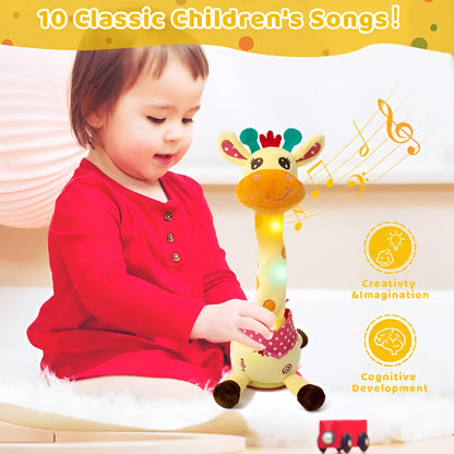 Plüschspielzeug Interaktive Singende Giraffe Kinder Musikalischer Begleiter