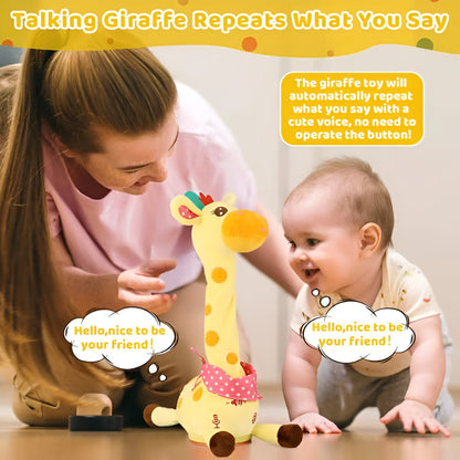 Plüschspielzeug Interaktive Singende Giraffe Kinder Musikalischer Begleiter