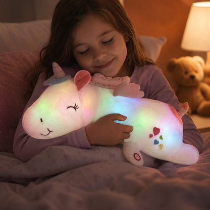 Plush Night Light Rainbow LED Cozy Sleep Toy