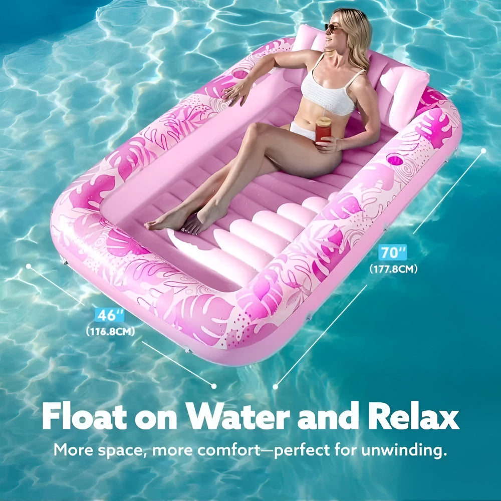 Colchón inflable para exterior, flotador de piscina y cama de camping