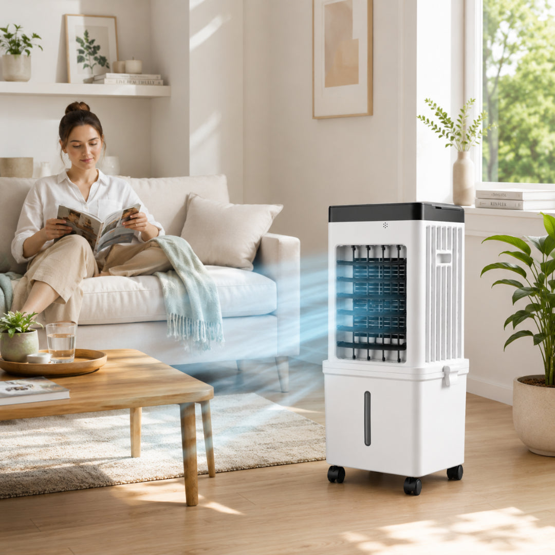 Condizionatore d'aria portatile 12000 BTU raffreddamento evaporativo compatto
