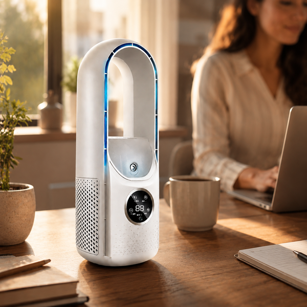 Ventilador portátil de enfriamiento aire acondicionado sin aspas