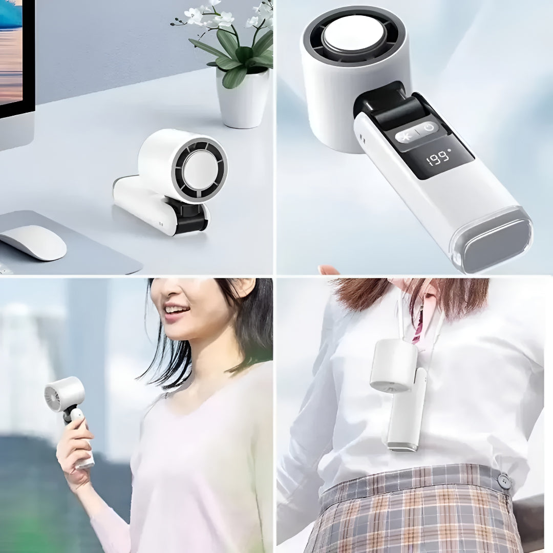 Tragbarer Handventilator USB Wiederaufladbar Reiseventilator