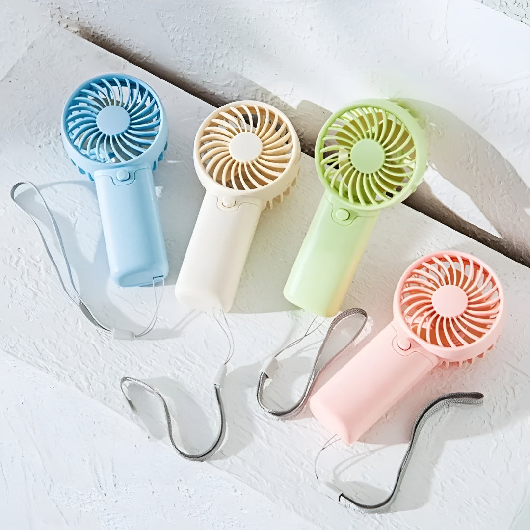 Ventilator portabil mini cu baterie, ventilator de răcire portabil pentru călătorii