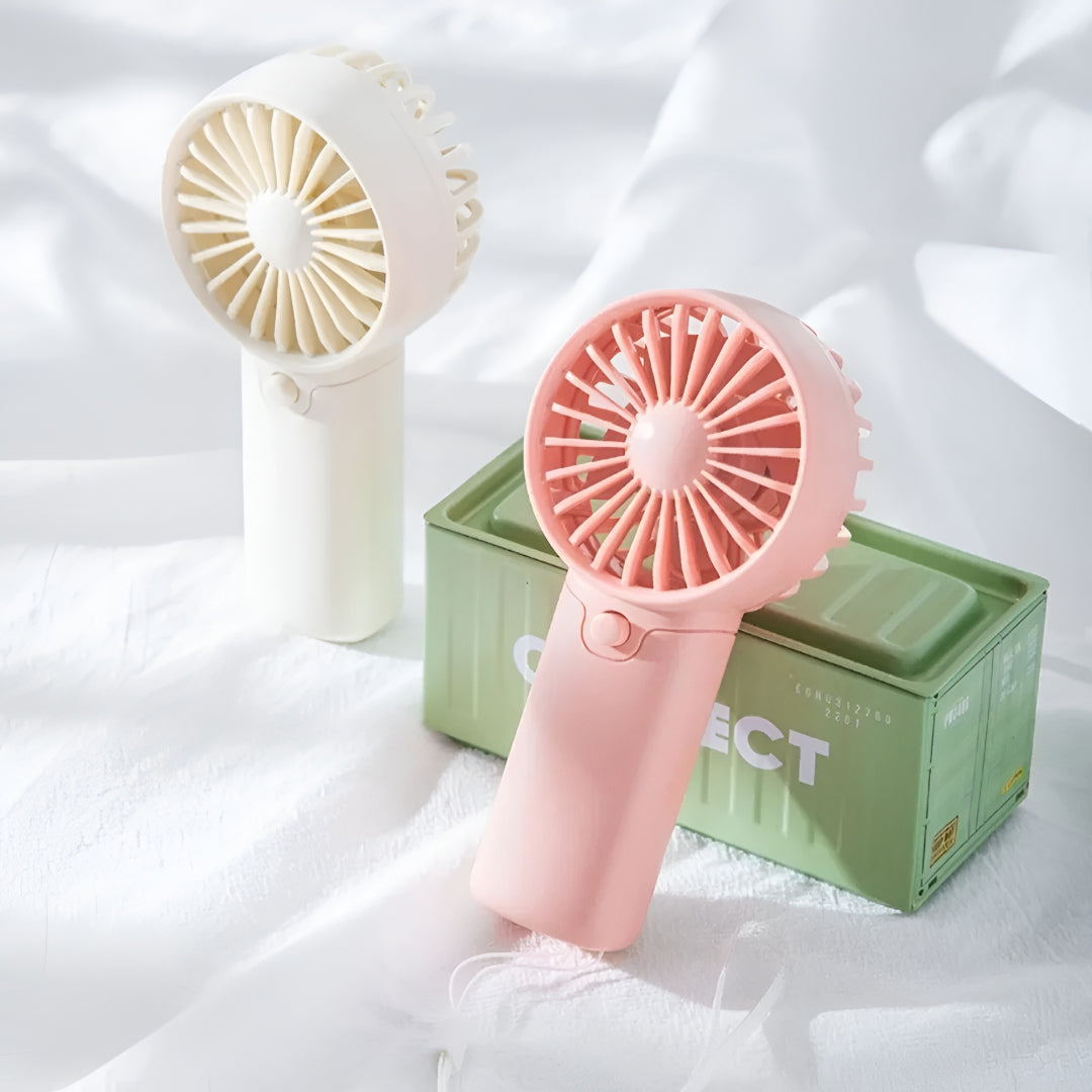 Ventilator portabil mini cu baterie, ventilator de răcire portabil pentru călătorii