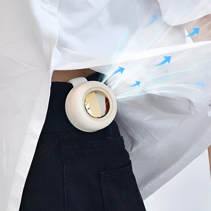Ventilador portátil portátil manos libres con clip para cintura enfriador