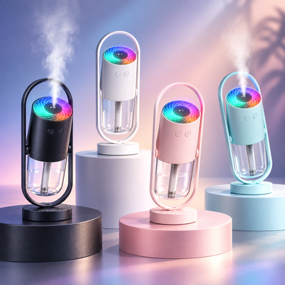 Funcție LED pentru lumină de noapte și umidificator portabil mini