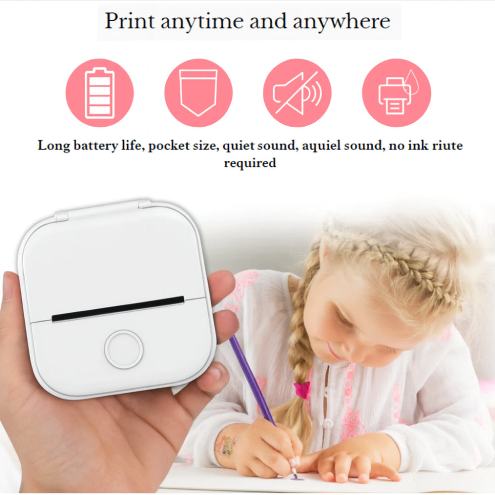 Impresora térmica portátil dispositivo de etiquetas y fotos de bolsillo con Bluetooth
