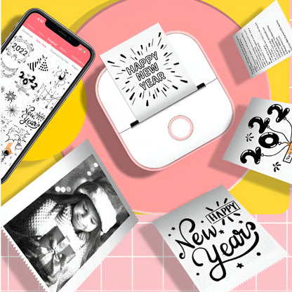 Impresora térmica portátil dispositivo de etiquetas y fotos de bolsillo con Bluetooth