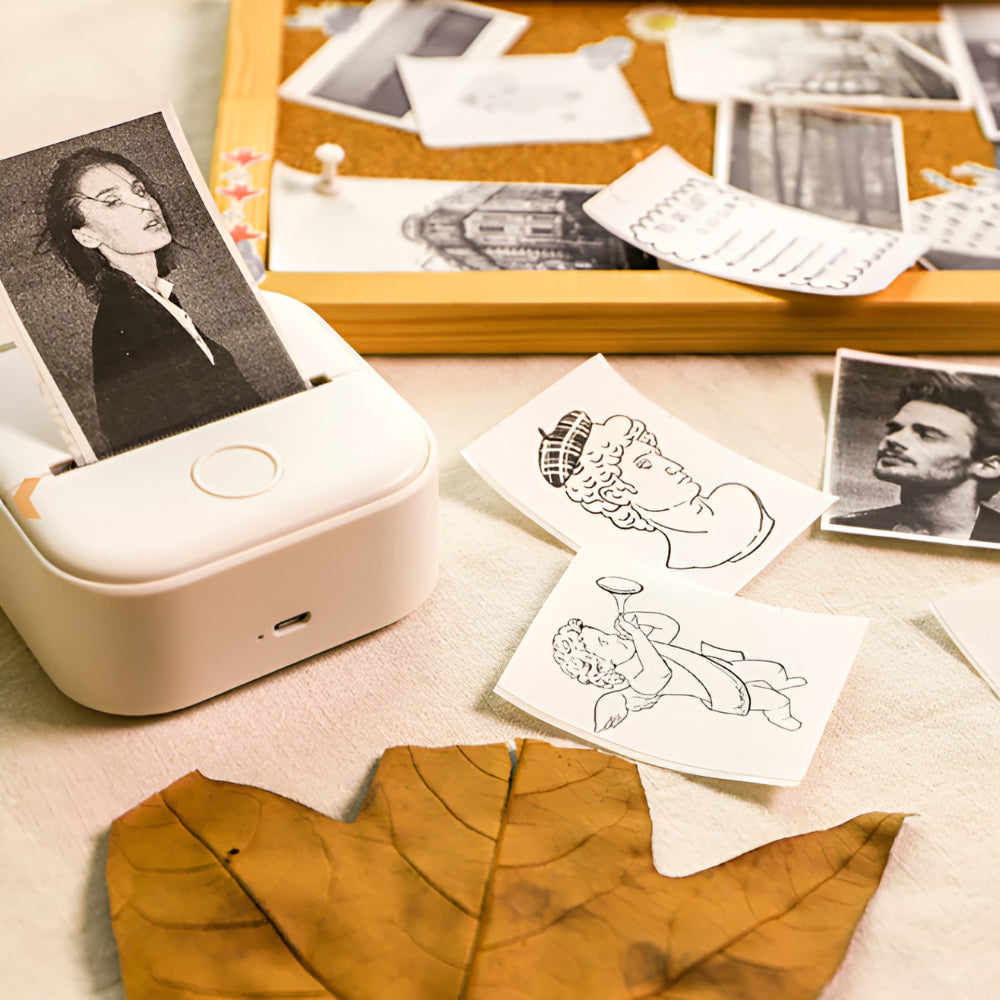 Impresora térmica portátil dispositivo de etiquetas y fotos de bolsillo con Bluetooth