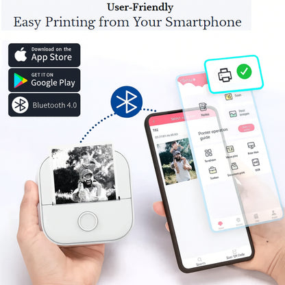 Impresora térmica portátil dispositivo de etiquetas y fotos de bolsillo con Bluetooth
