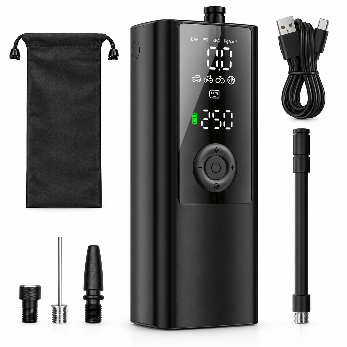 Portable Tyre Inflator Car Electric Pump Digital Display