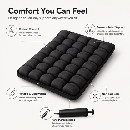 Portable Air Cushion Inflatable Seat Comfort Support