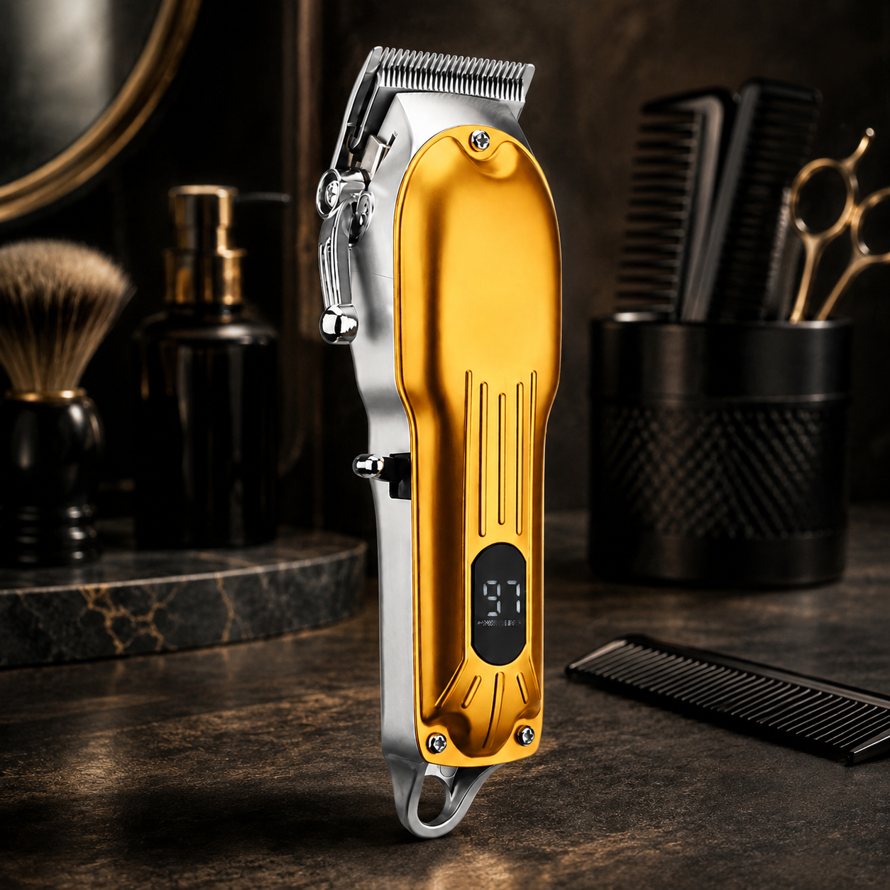 Powerful Motor Hair Beard Trimmer Sharp Blade Skin Fade