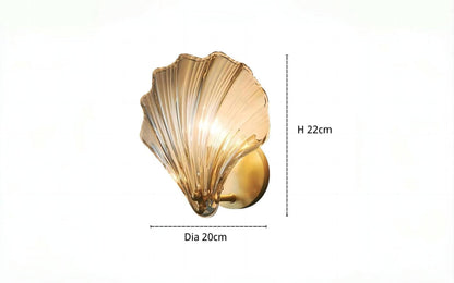 Marina Shell Glas-Wandleuchte | Moderne Art-Deco-Eleganz