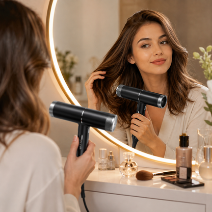Secador de cabelo profissional leve, de alta velocidade e design compacto